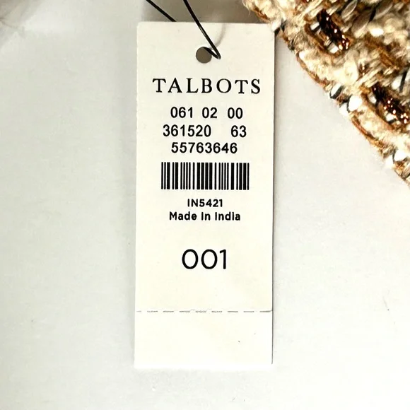 🍒NWT Talbots Metallic Boucle Double Gusset Wristlet - Picture 8 of 12